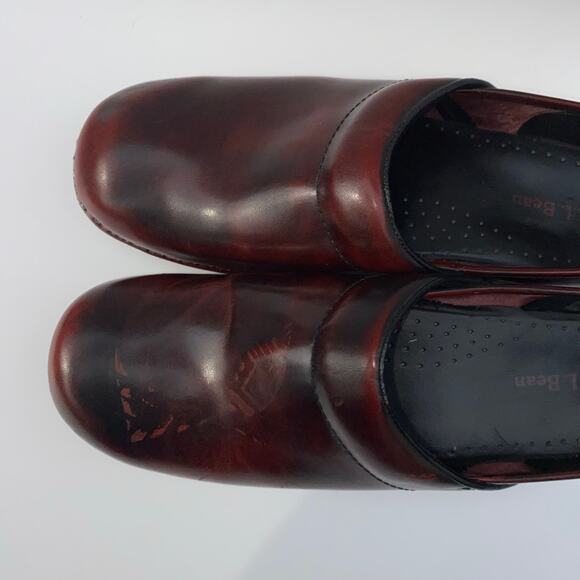 LL Bean Leather Clog Loafer Slip On Shoe SZ 9 M *Read* - Picture 3 of 11